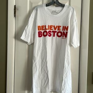 SULLY’S BELIEVE IN BOSTON DUNKIN T-SHIRT SIZE L NWOT